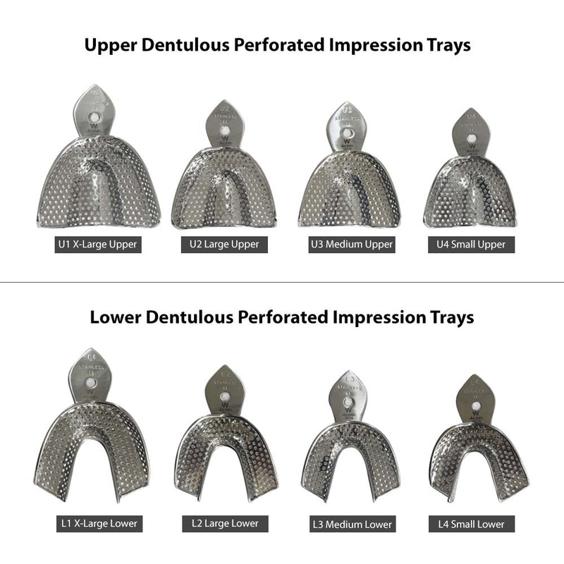 Waldent Dentulous Perforated Rim Lock Impression Trays K18/3